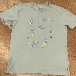 Crewcuts Light Sage Short-Sleeve Soccer Graphic Tee